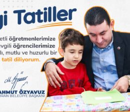 BAŞKAN MAHMUT ÖZYAVUZ’UN KARNE GÜNÜ MESAJI
