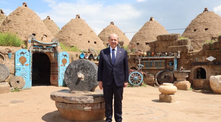 KKTC CUMHURBAŞKANI ERSİN TATAR TARİHİ HARRAN İLÇESİNİ ZİYARET ETTİ