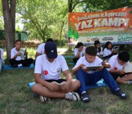 ÇOCUKLAR DOĞANIN KALBİNDE HEM EĞLENDİ HEM ÖĞRENDİ