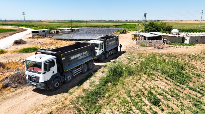 HARRAN KIRSALINDA ASFALT HAZIRLIKLARI SÜRÜYOR